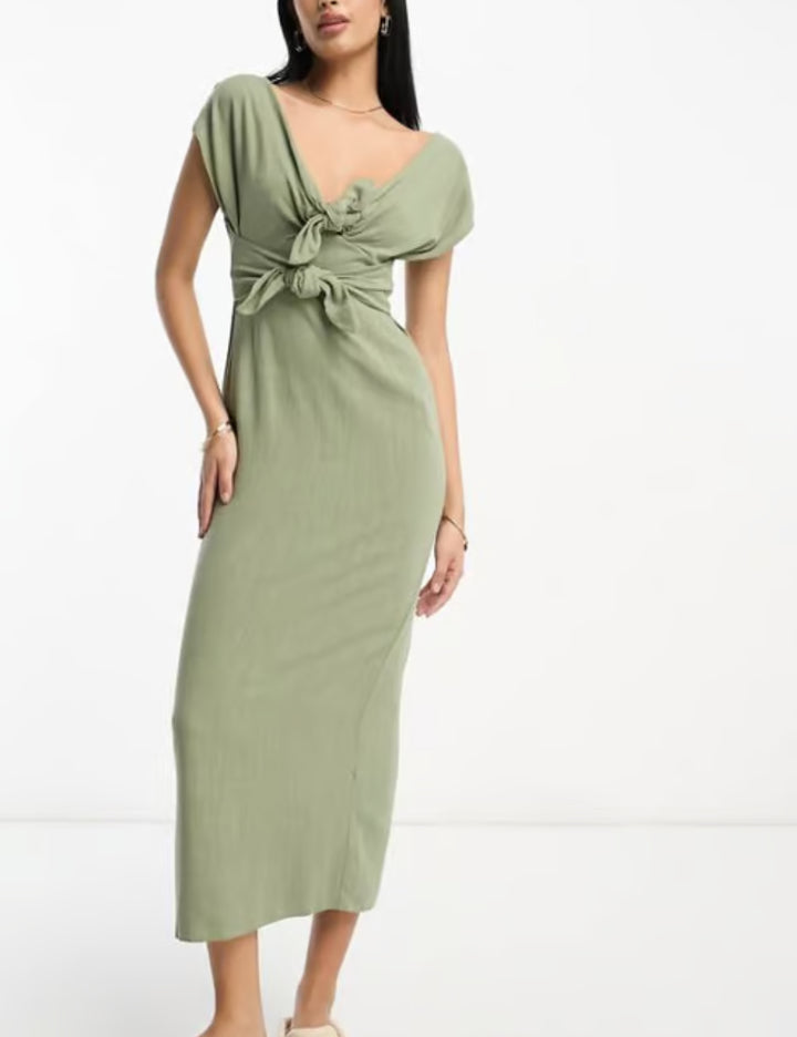 ASOS maxi ruha, zöld