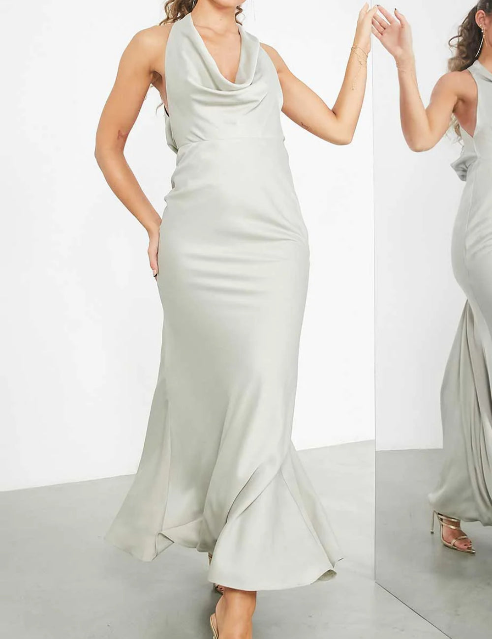 ASOS maxi ruha, zöld