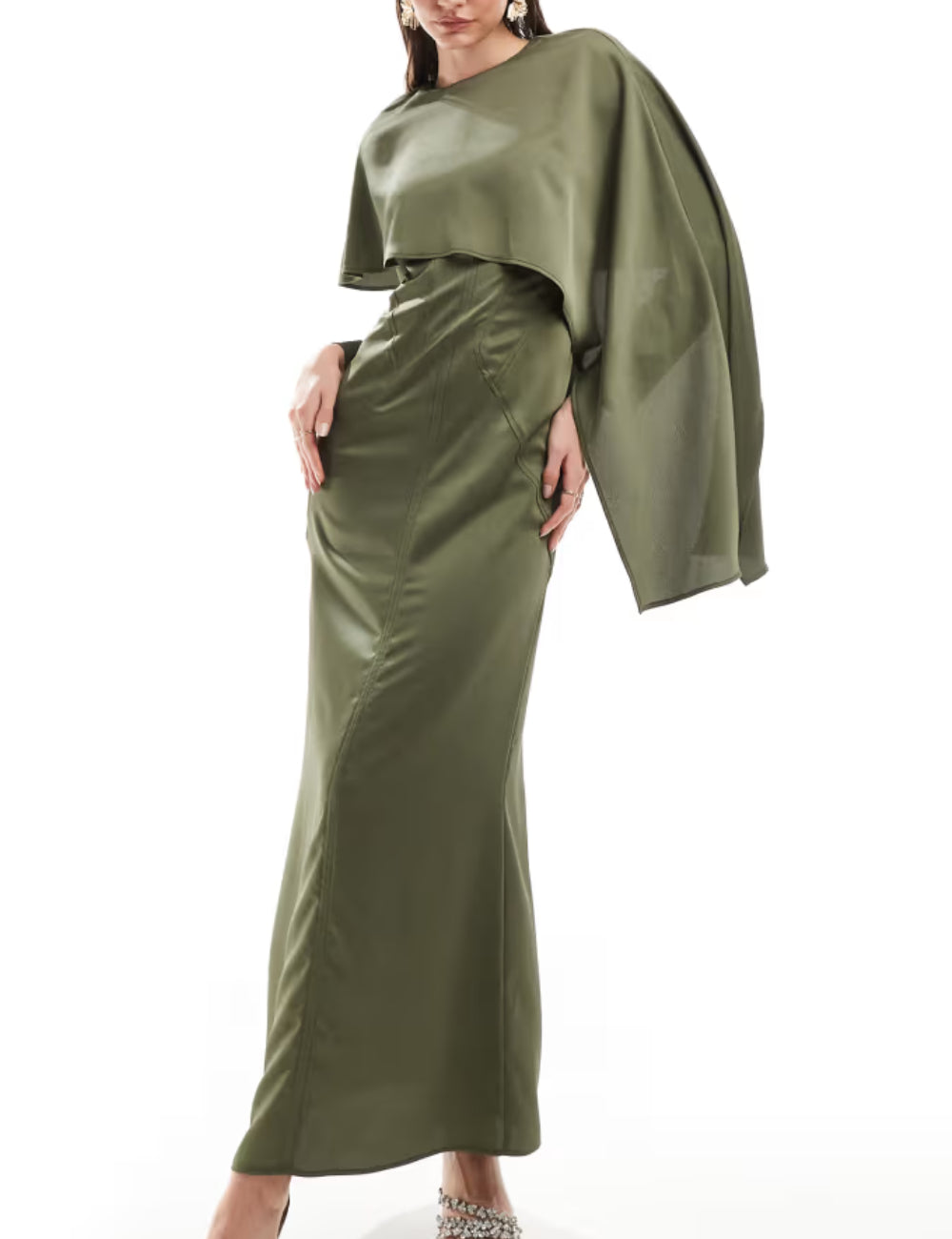 ASOS maxi ruha, zöld