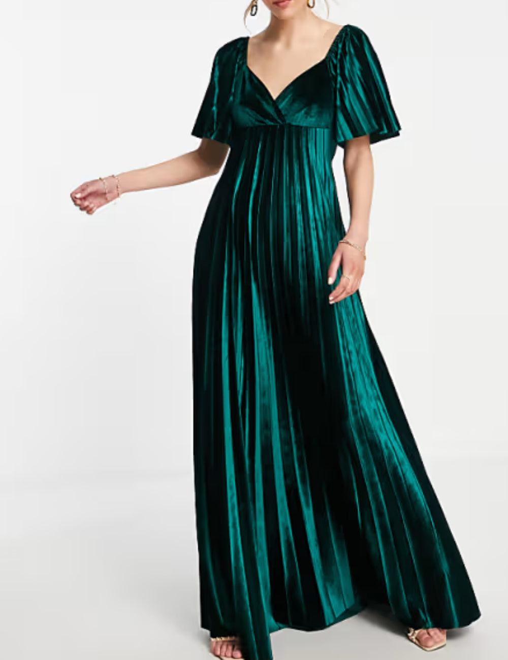 Rochie maxi ASOS, verde