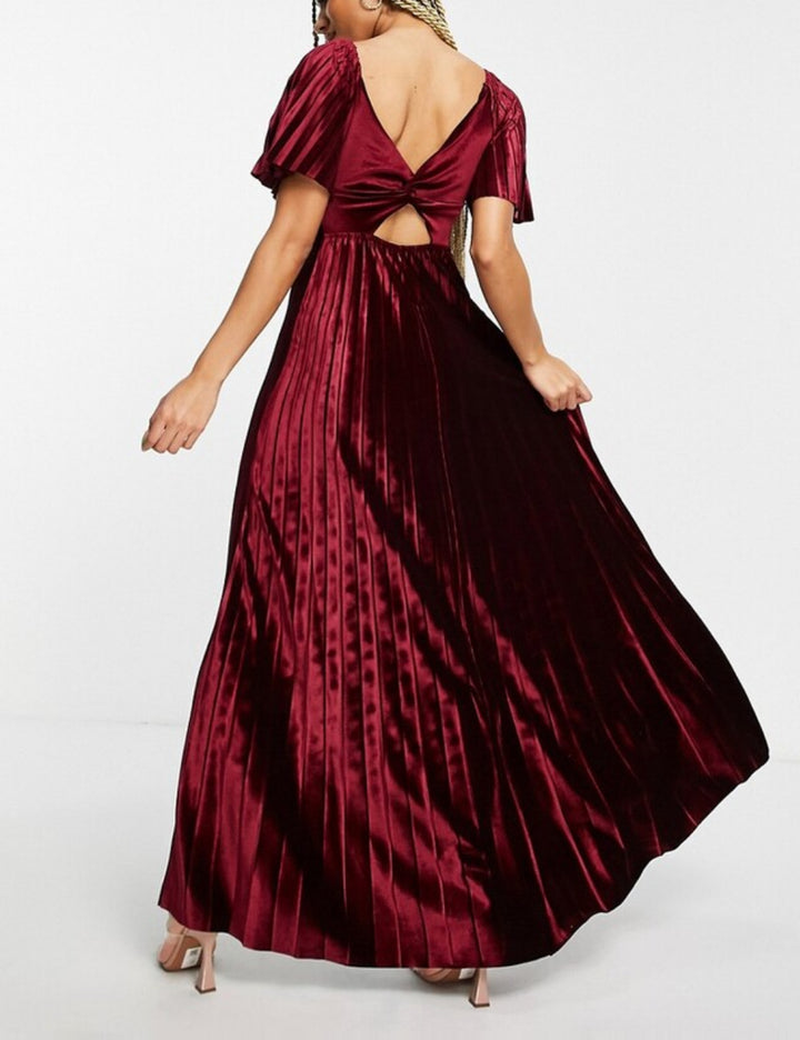 ASOS bordó maxi ruha