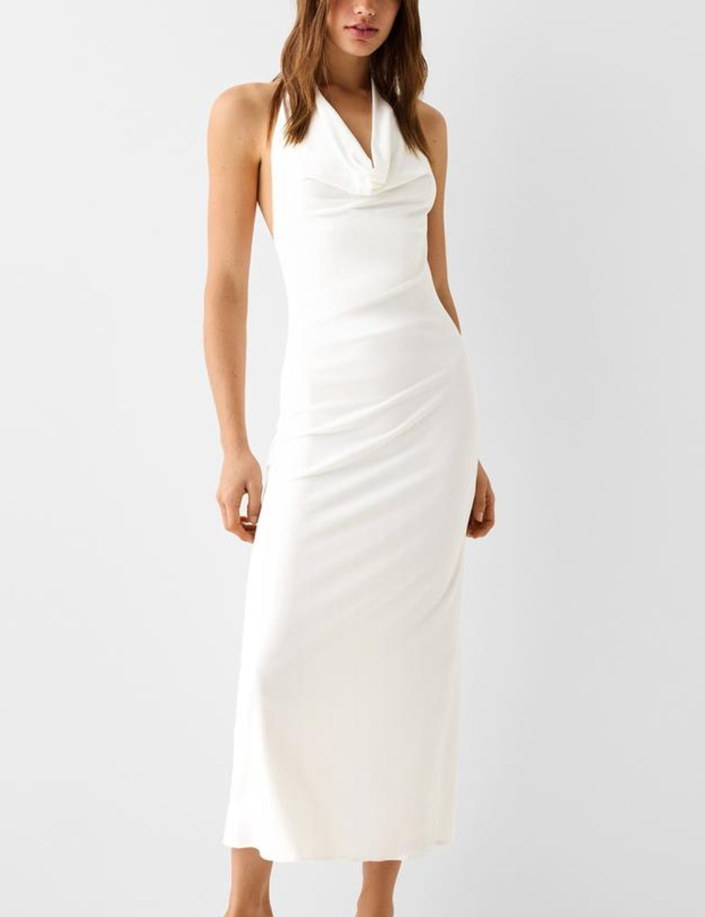 Bershka maxi ruha, fehér