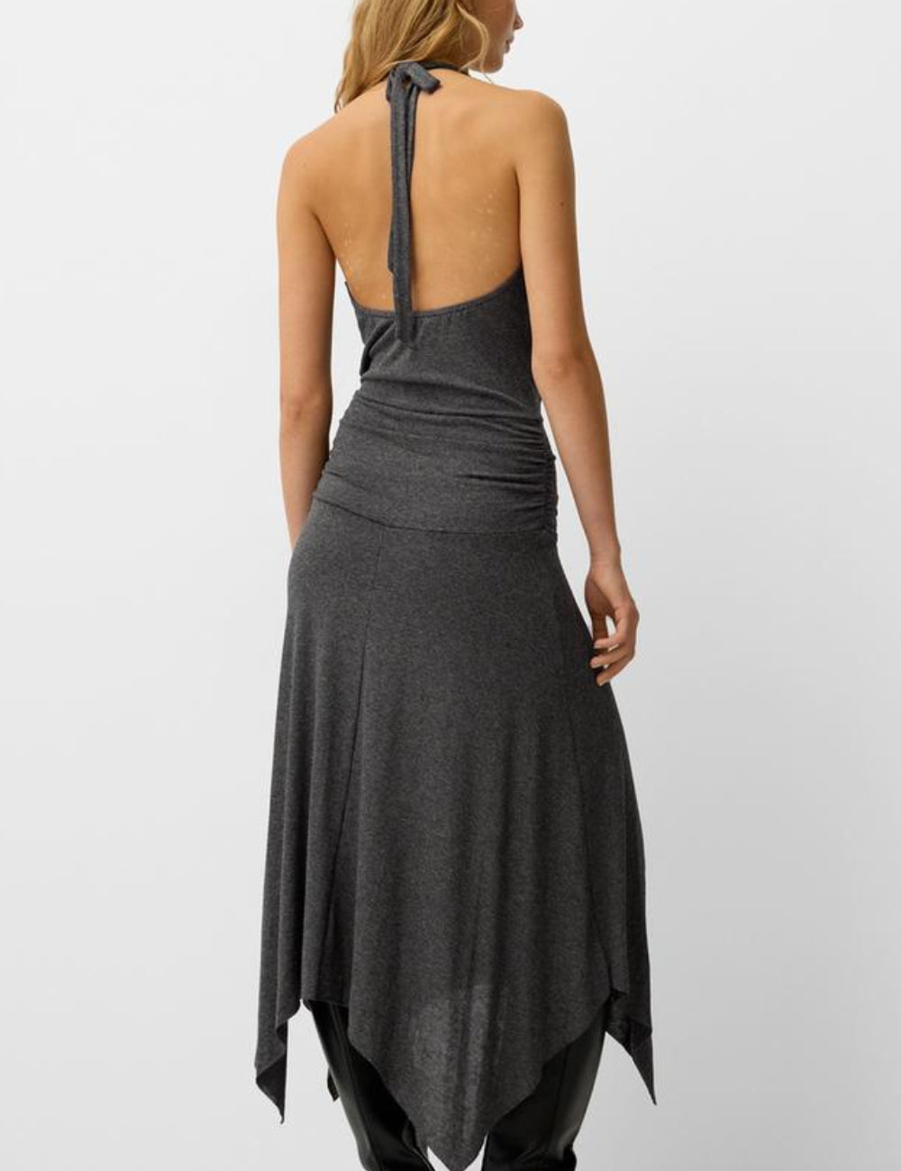 Bershka midi ruha, szürke