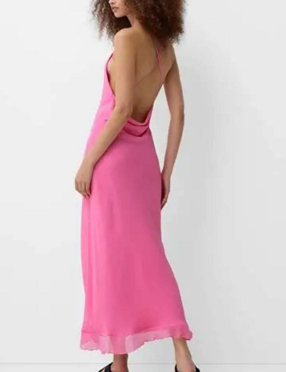 Bershka maxi ruha, rózsaszín