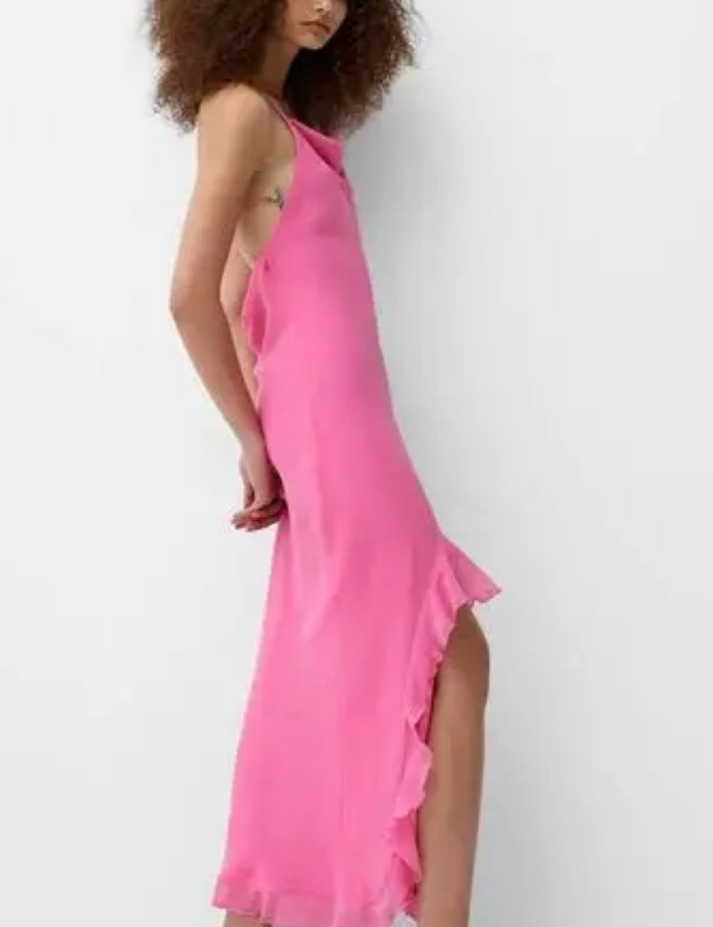 Bershka maxi ruha, rózsaszín