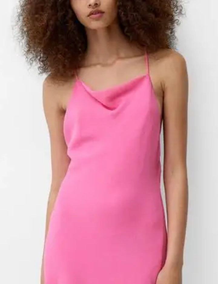 Bershka maxi ruha, rózsaszín