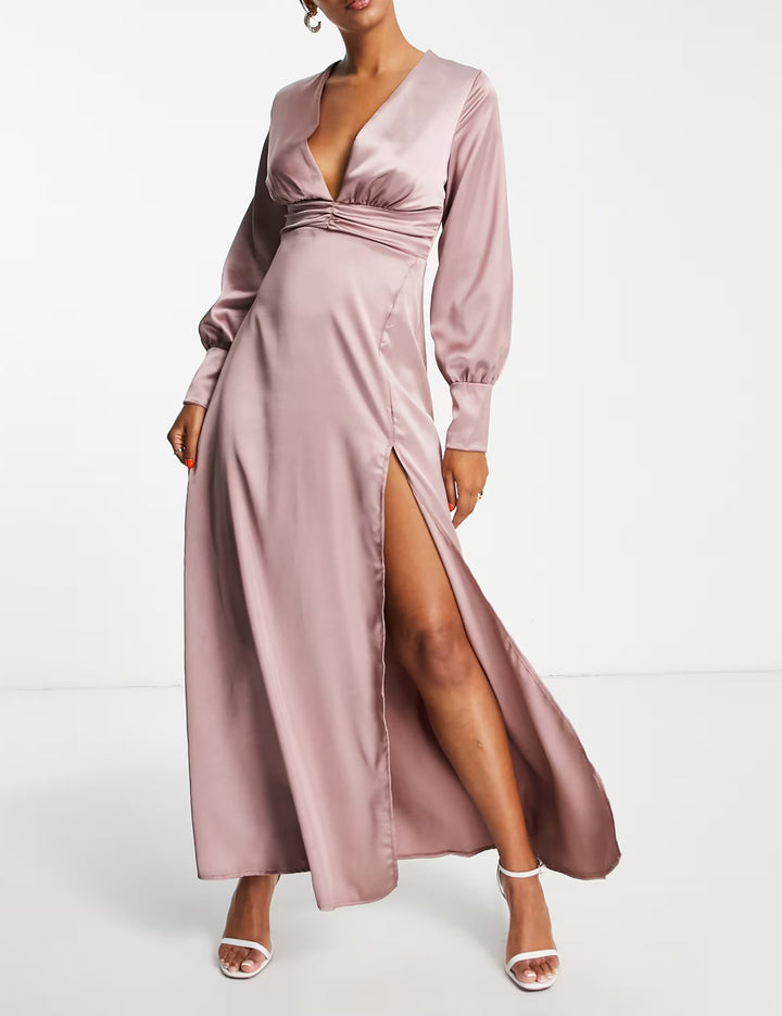 Blume Studio maxi ruha, rózsaszín