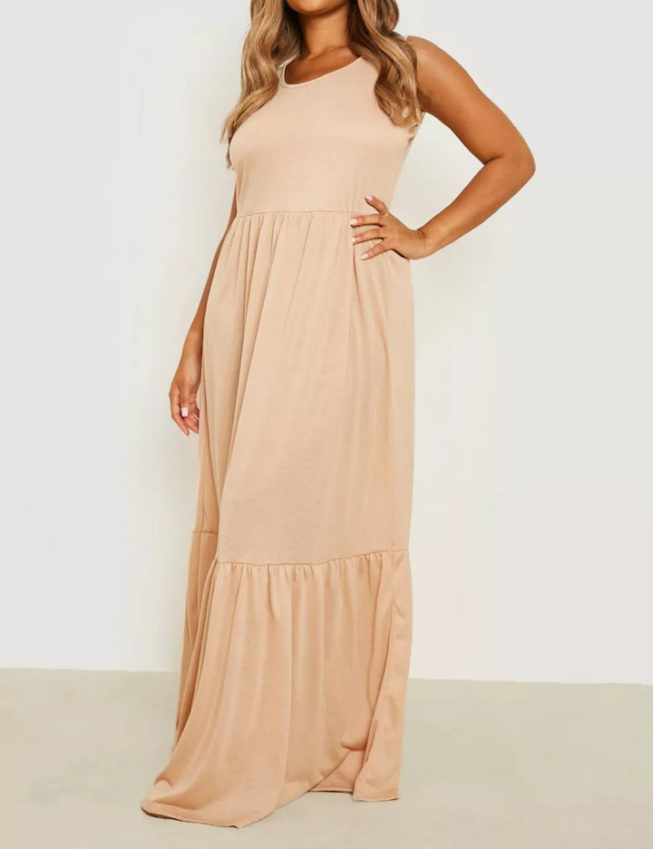 Boohoo maxi ruha, bézs