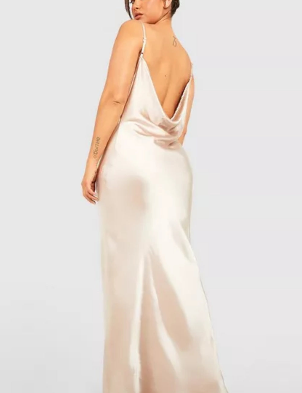 Boohoo maxi ruha, bézs