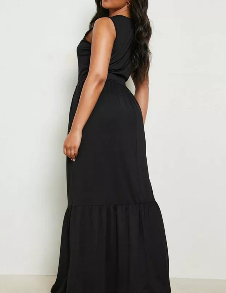 Rochie maxi Boohoo, negru