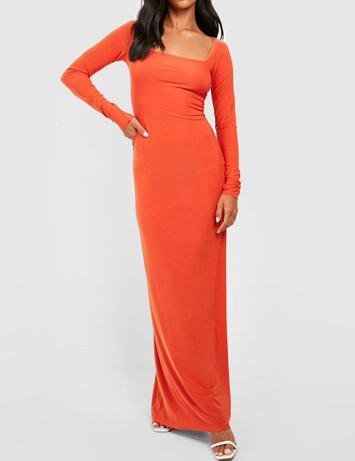 Boohoo maxi ruha, narancssárga