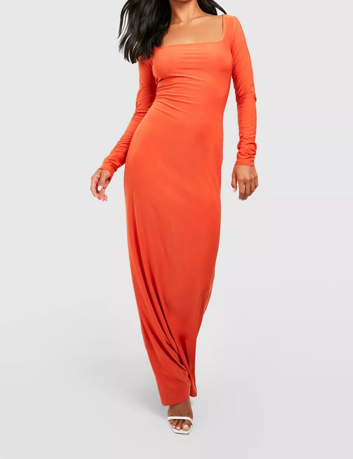 Boohoo maxi ruha, narancssárga