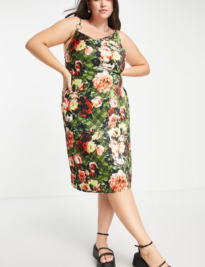 Rochie maxi Collusion, mix culori