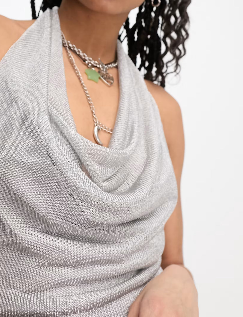 Extro&vert maxi dress, silver