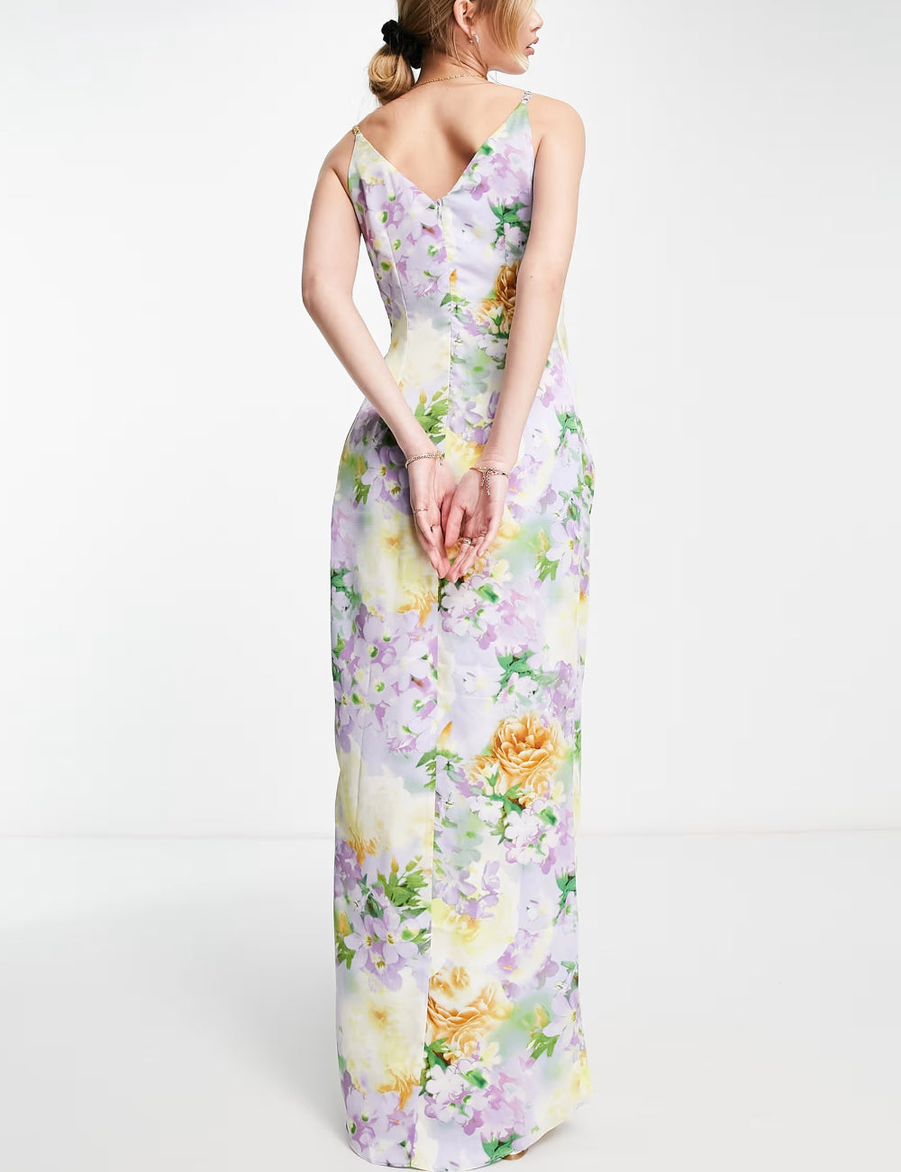 Rochie maxi Liquorish, mix culori