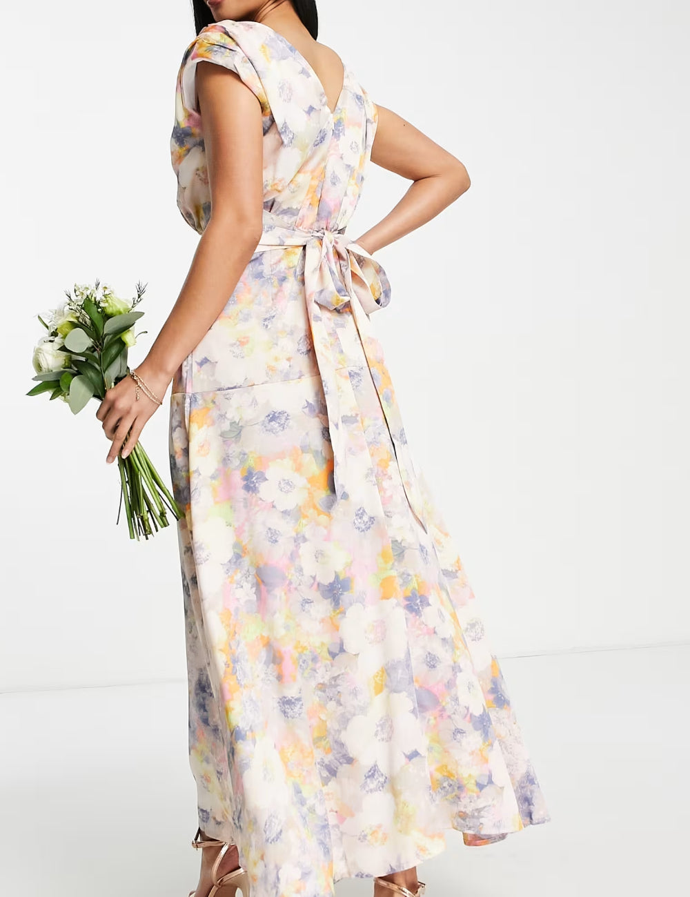 Rochie maxi Liquorish, mix culori