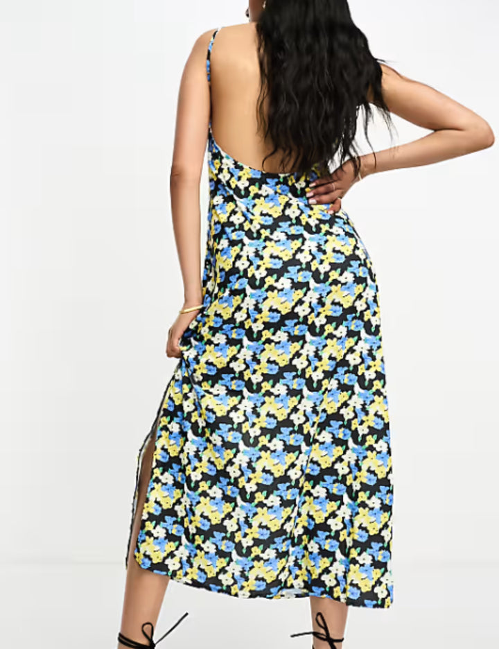 Rochie maxi Lola May, mix culori