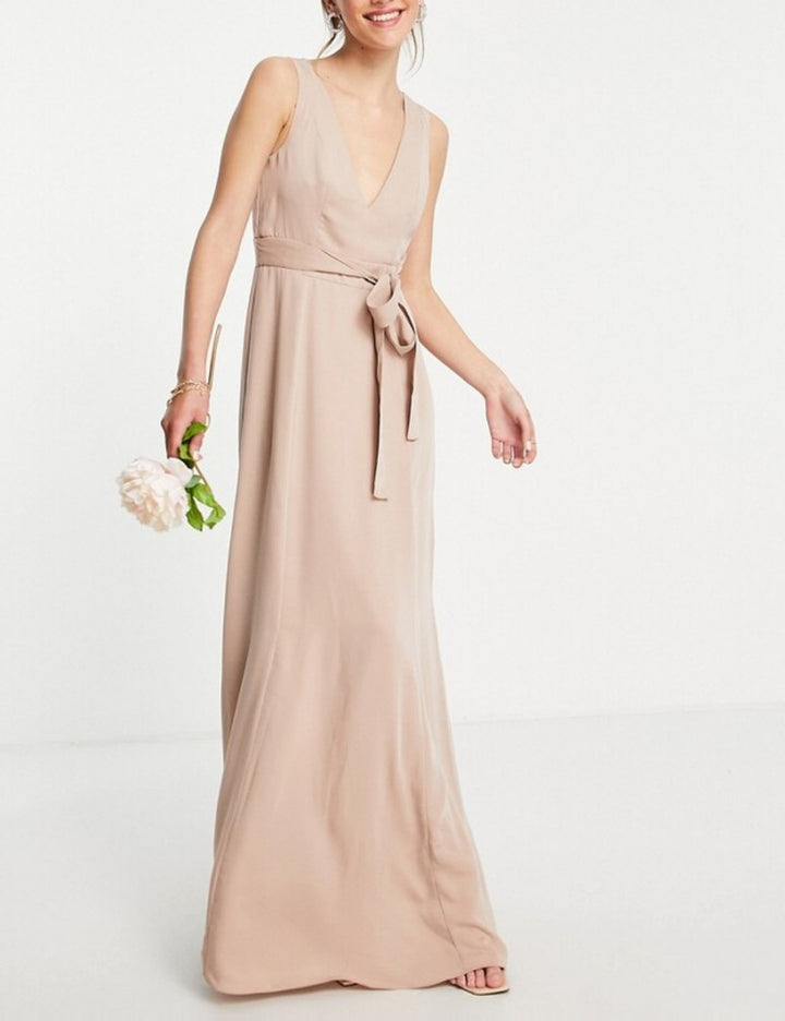 Maya Deluxe bézs maxi ruha