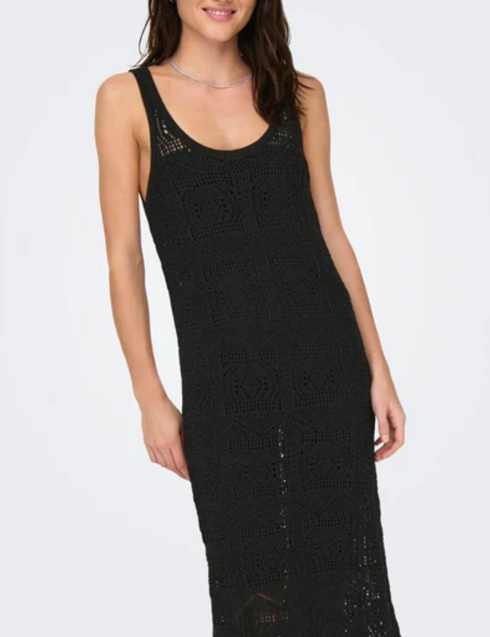 Only maxi ruha, fekete