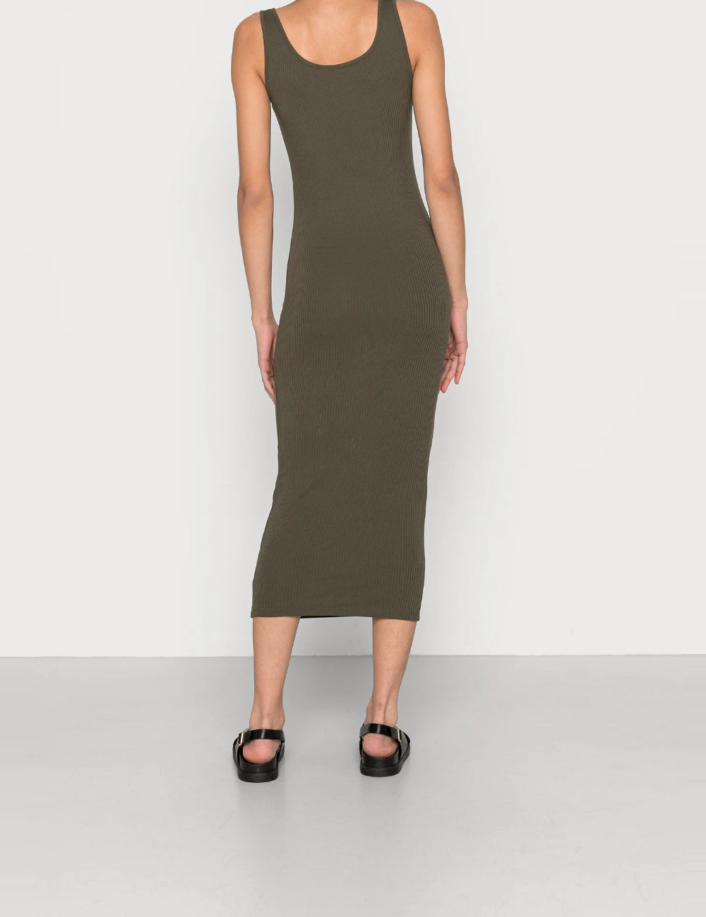 Pieces maxi ruha, khaki