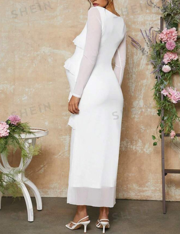 Shein maxi ruha, fehér