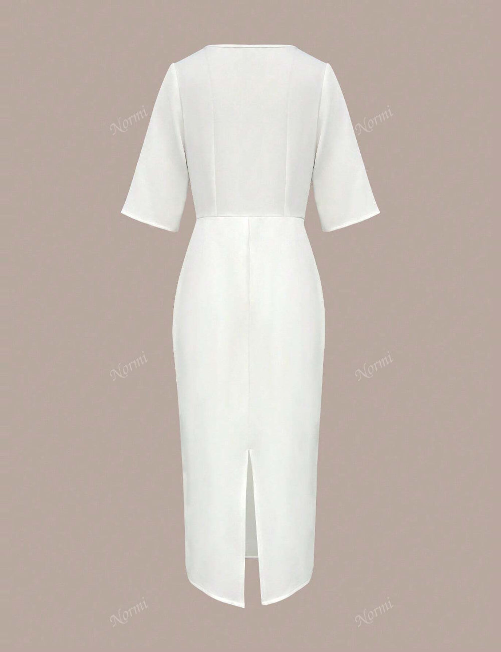 Shein midi dress, white