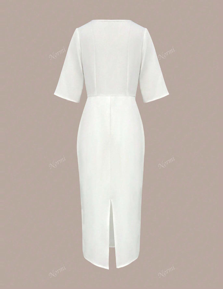 Rochie midi Shein, alb