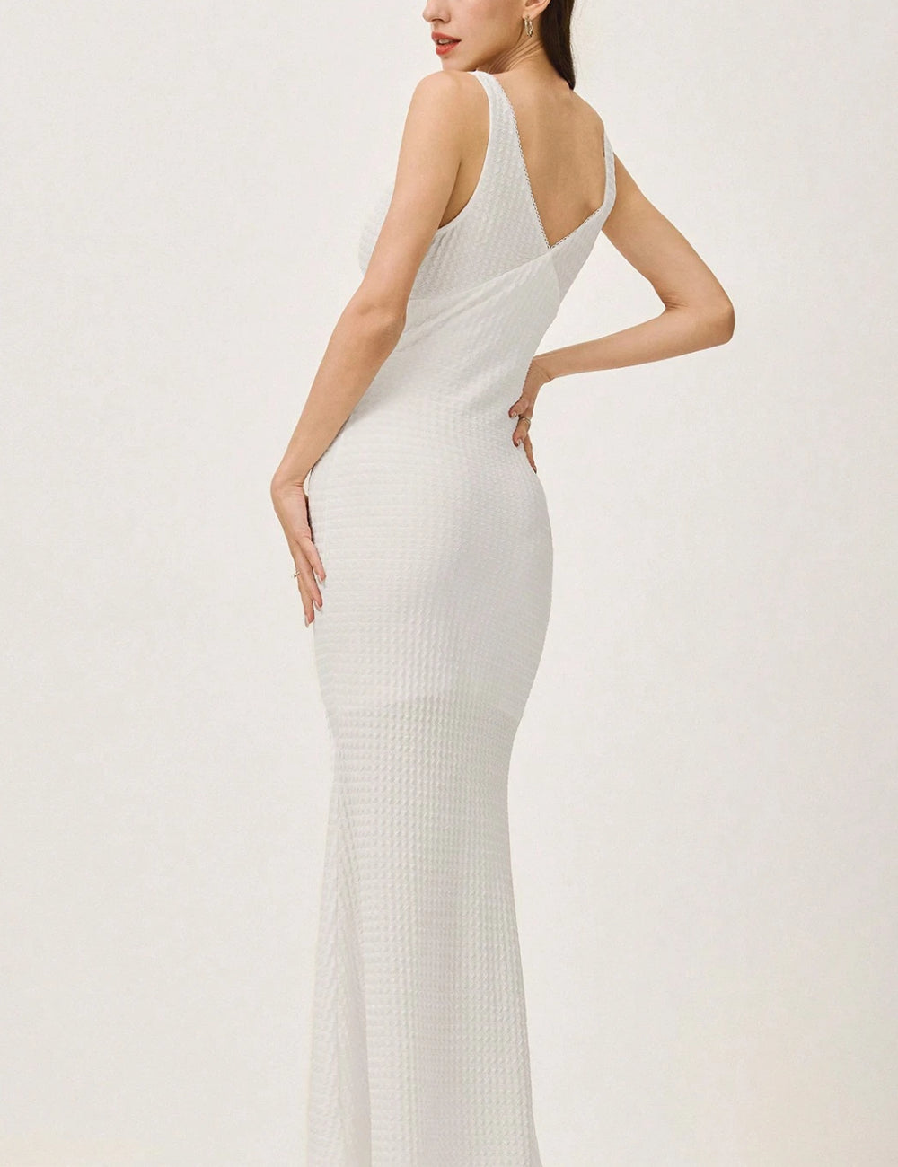 Shein maxi ruha, fehér