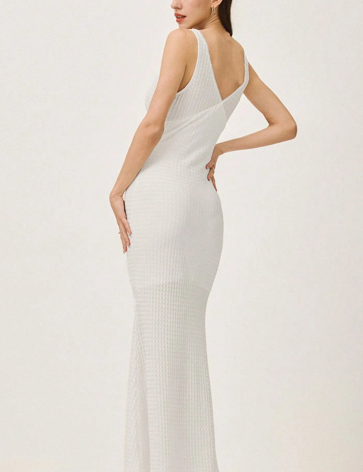 Shein maxi ruha, fehér