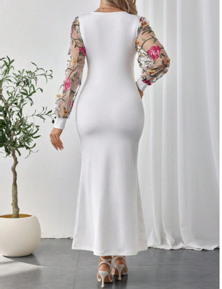 Shein maxi ruha, fehér