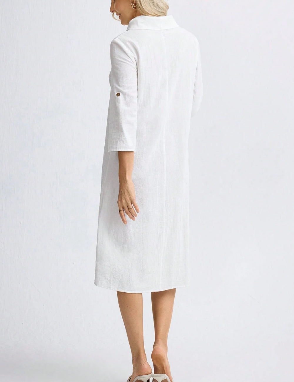 Shein maxi ruha, fehér