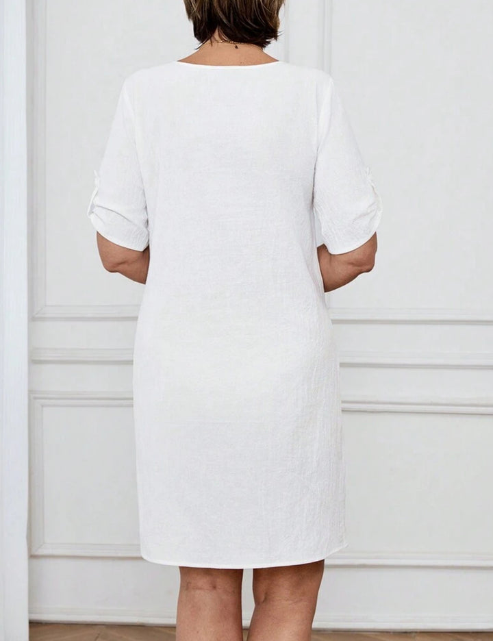 Shein maxi ruha, fehér