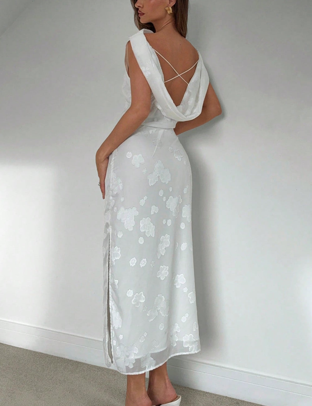 SHEIN Maxi Dress, White