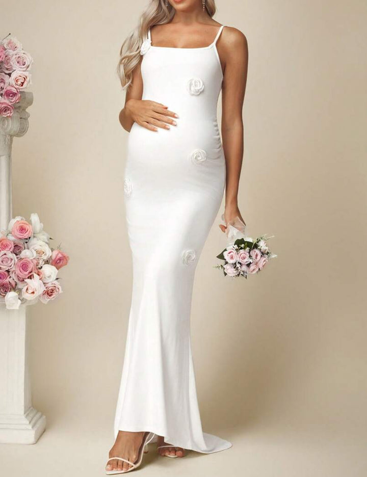 Rochie maxi SHEIN, alb