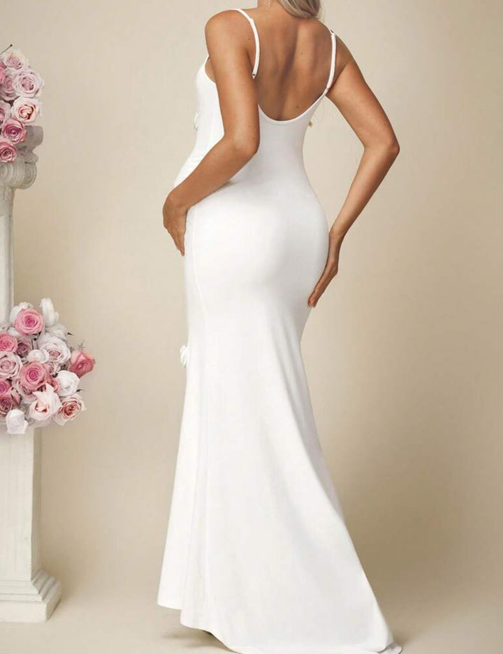 Rochie maxi SHEIN, alb