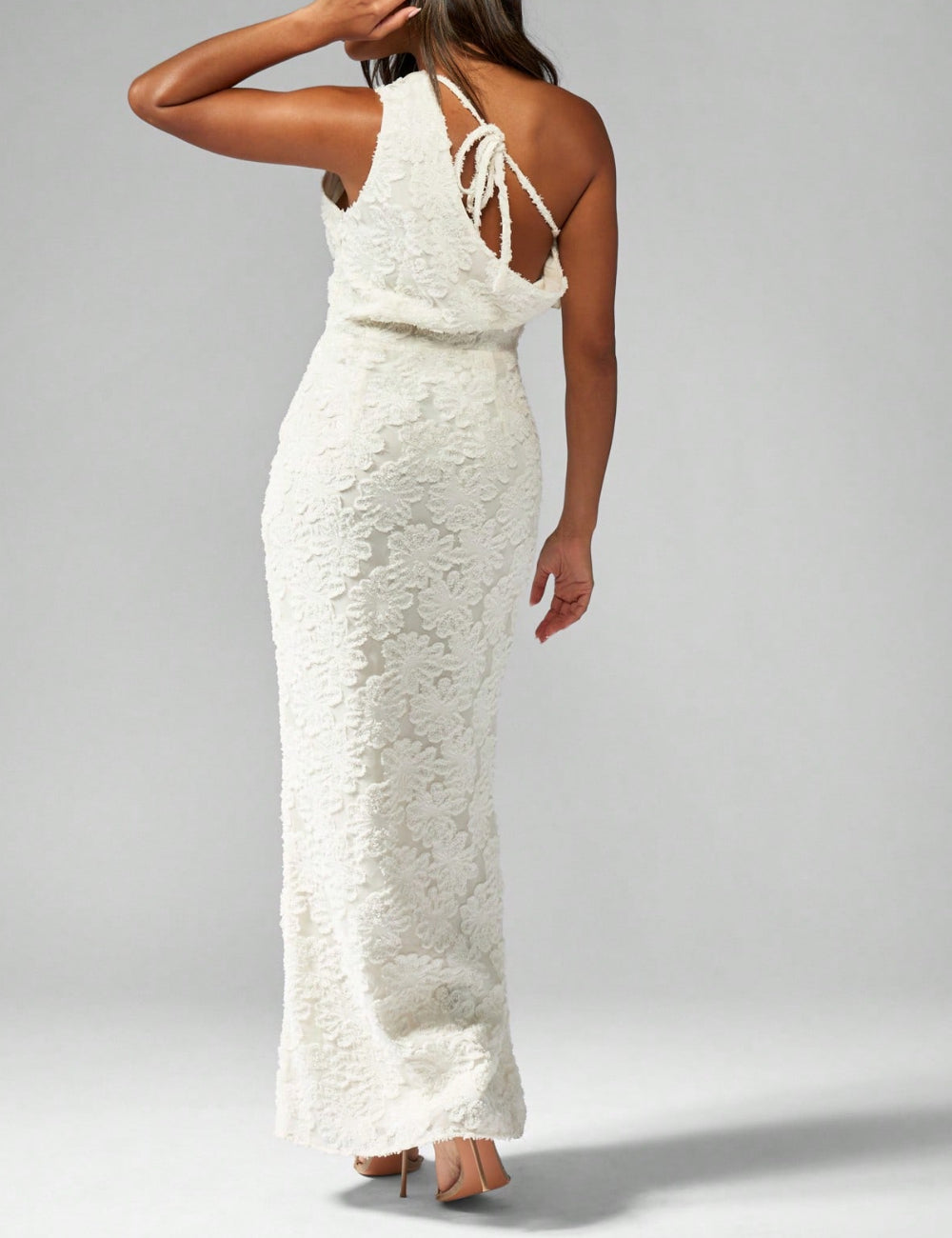 Rochie maxi Shein Missguided, alb