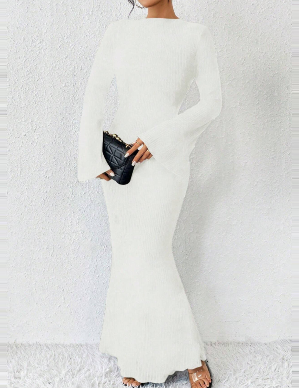 Rochie maxi Shein, alb