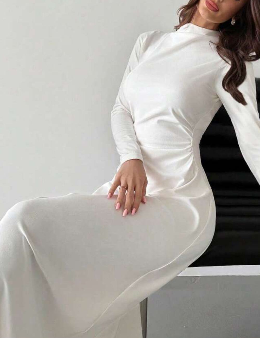 Rochie maxi SHEIN, alb