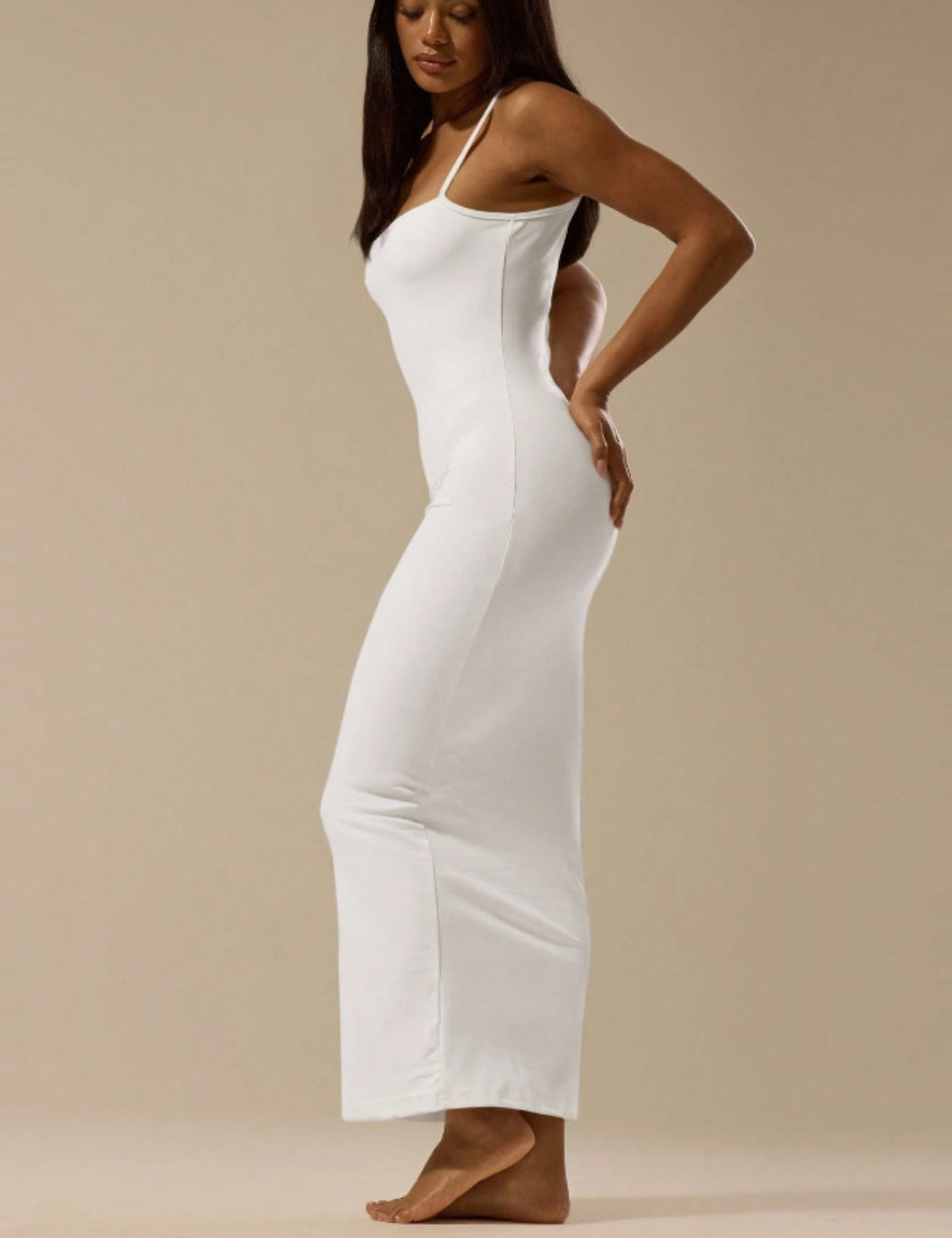 Shein MUSERA maxi ruha, fehér