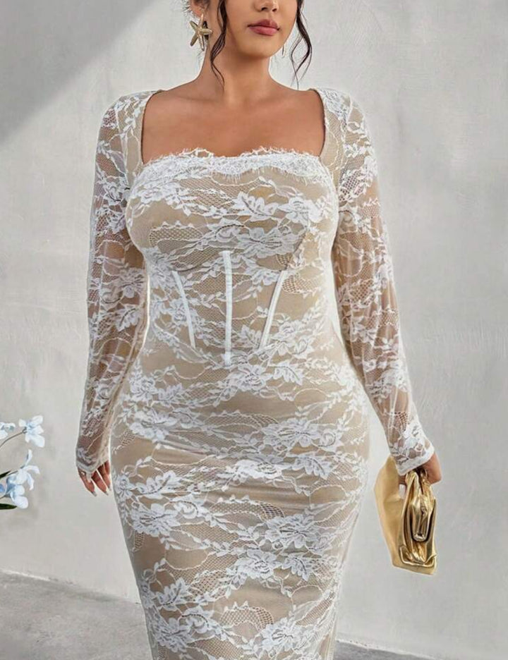 Shein Curve+ maxiruha, fehér