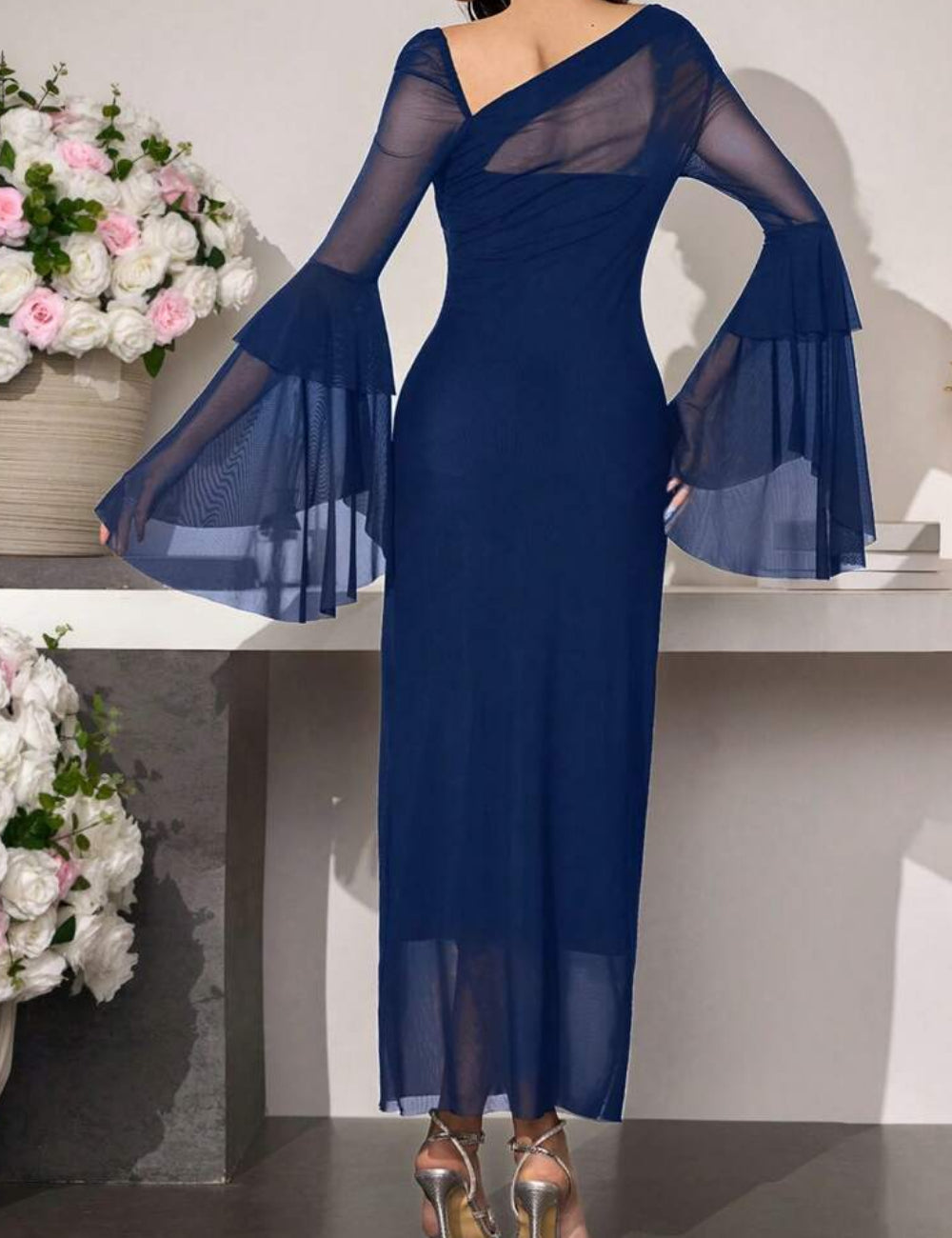 Shein maxi ruha, fehér