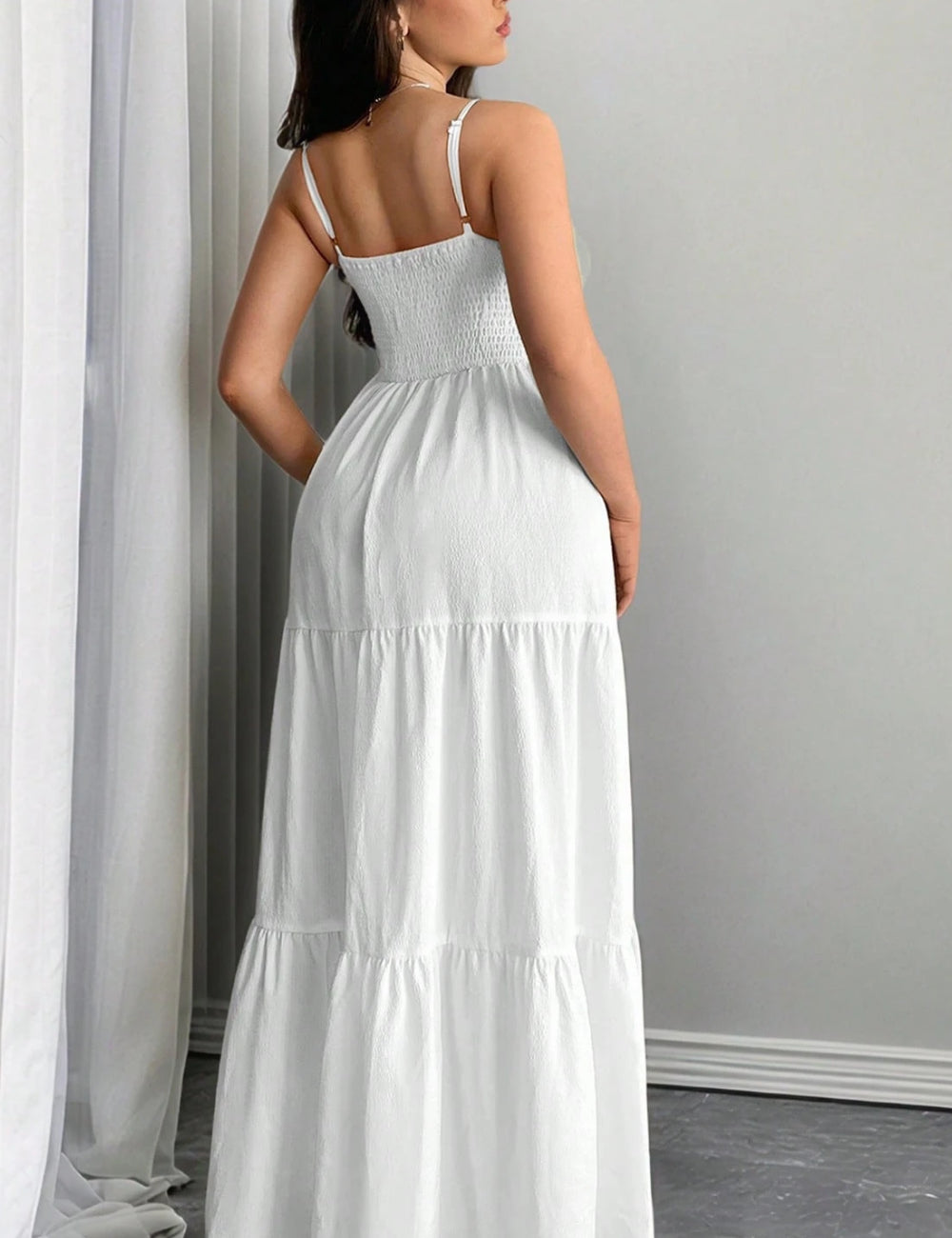 Rochie maxi Shein, alb