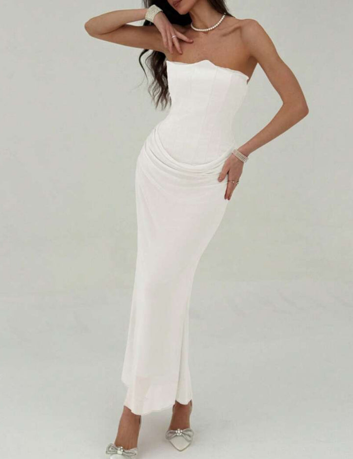 SHEIN maxi ruha, fehér
