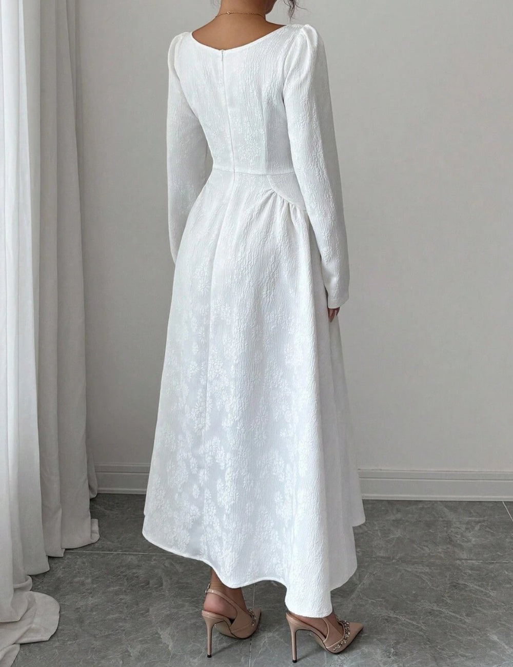 Rochie maxi SHEIN, alb