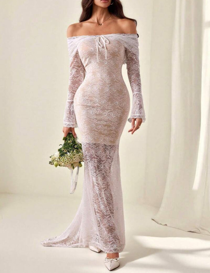 Rochie maxi SHEIN, alb
