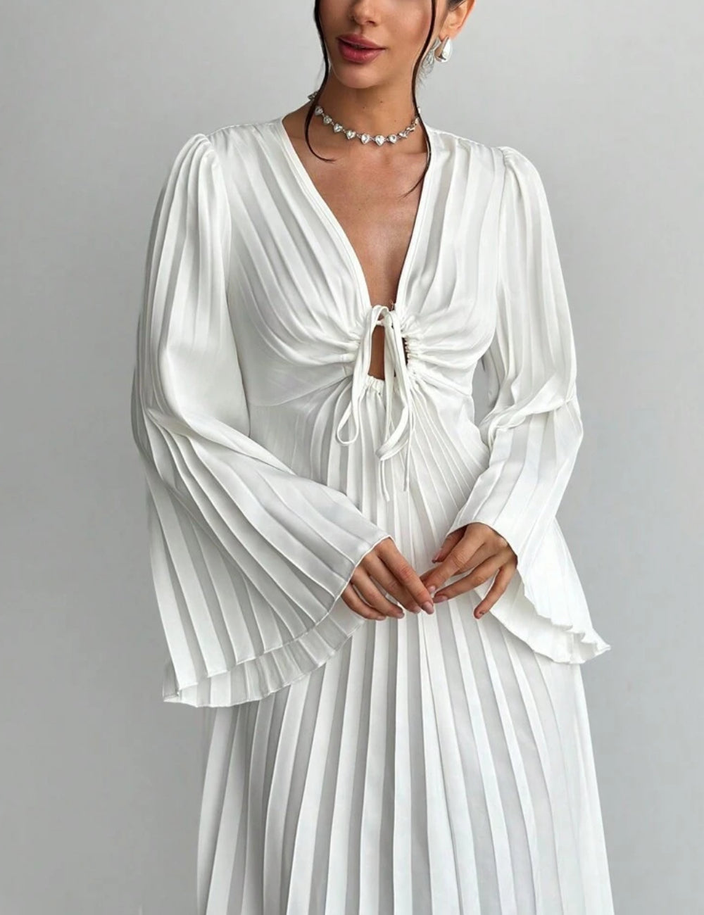 Rochie maxi Shein, alb