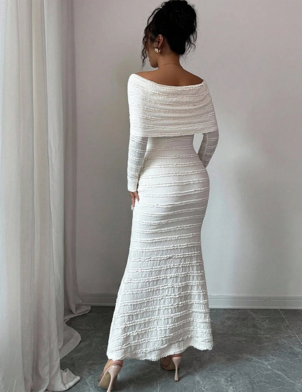Rochie maxi Shein, alb