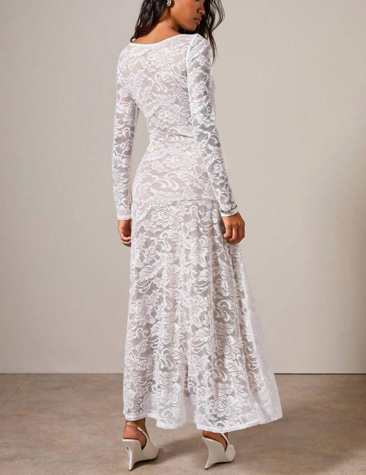 Rochie maxi SHEIN, alb