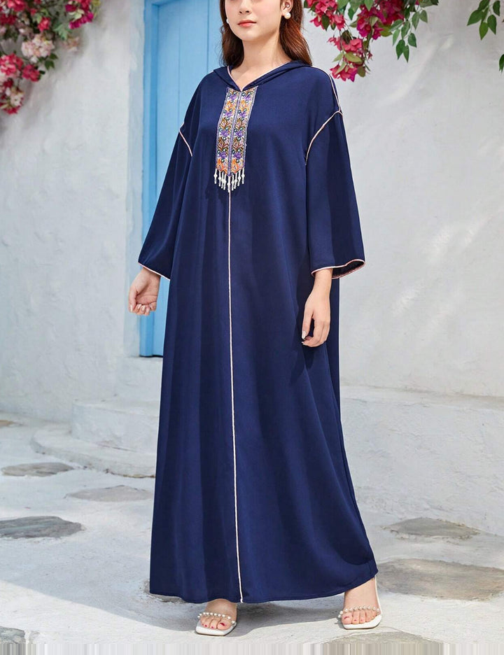 Shein maxi ruha, kék