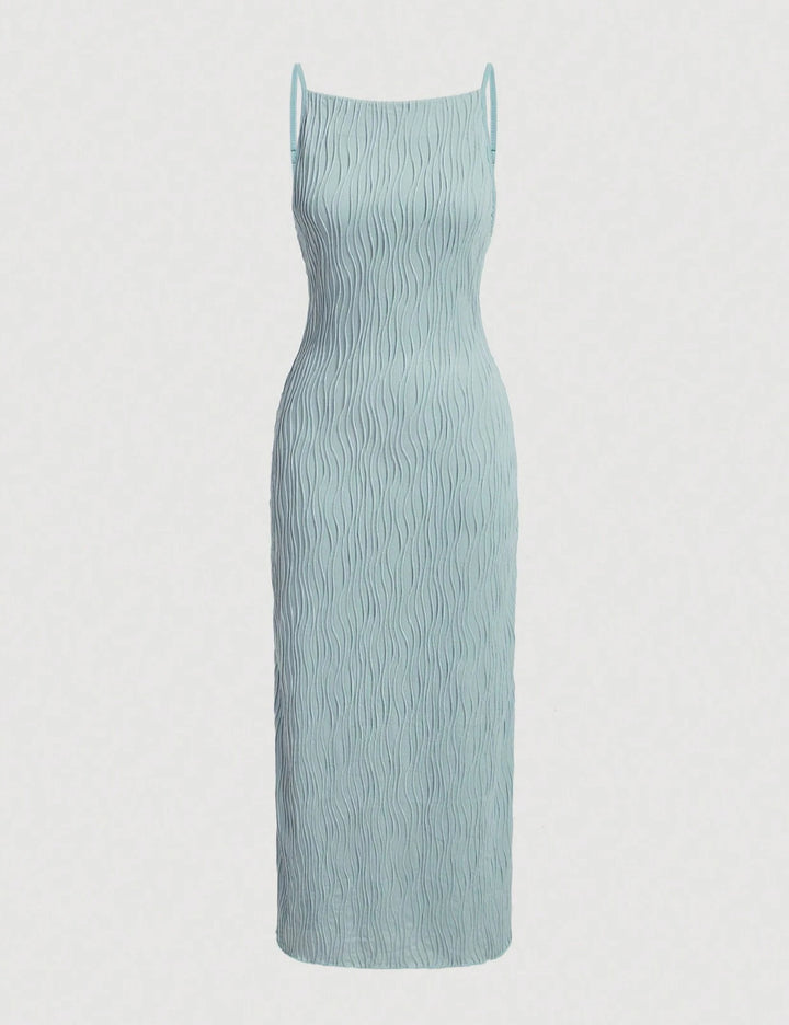 Shein maxi ruha, kék